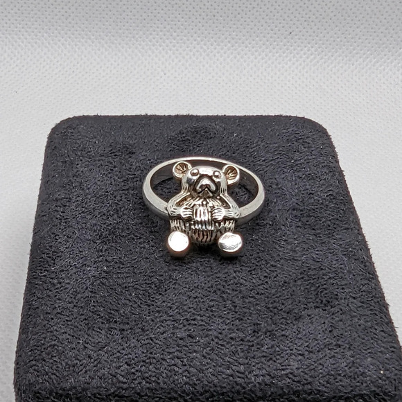 Vintage teddy bear ring - Picture 5 of 5